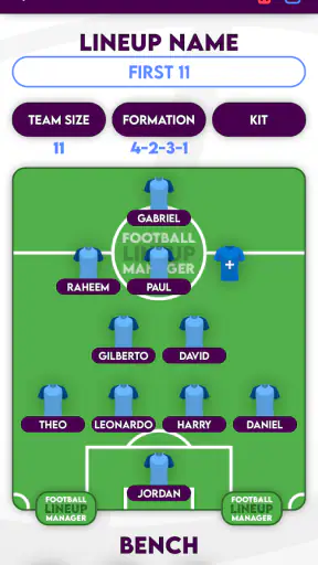 Football Lineup Manager