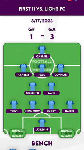 Football Lineup Manager