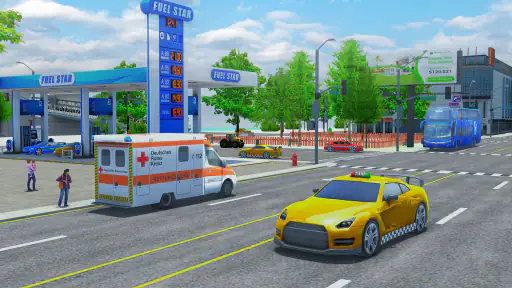 France taxi car driving game