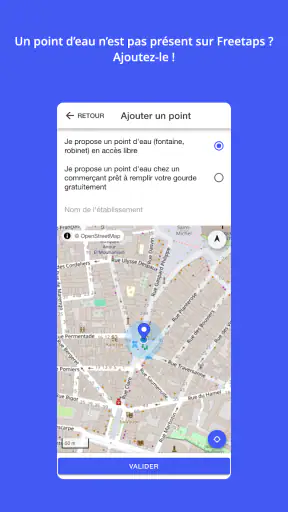 FreeTaps : les points d'eau