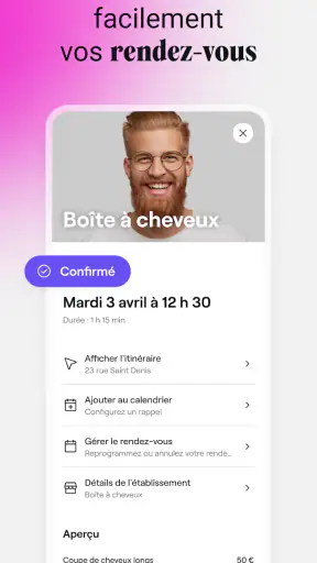 Fresha pour les clients
