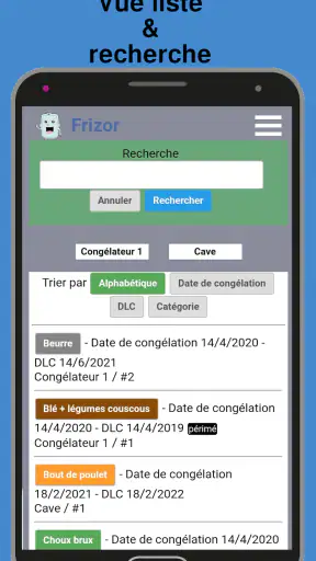 Frizor Gestion de congélateur