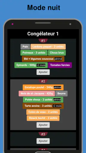 Frizor Gestion de congélateur
