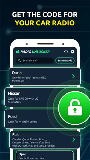 Générateur de codes autoradio
