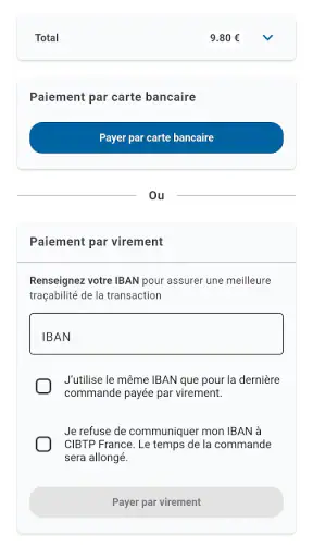 Gestion Carte BTP