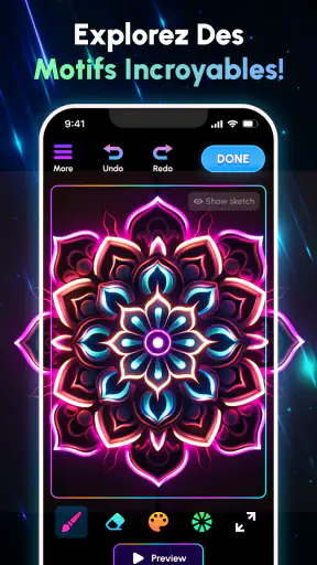 Glow Art Drawing - Doodle App