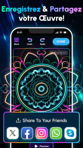 Glow Art Drawing - Doodle App
