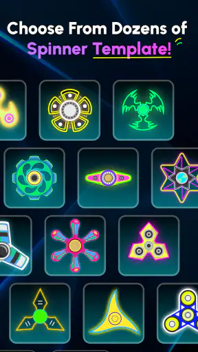 Glow Finger Spinner Art App