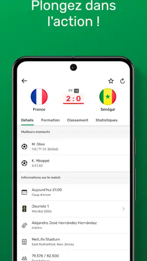 GoalAlert Foot 2026 Résultats