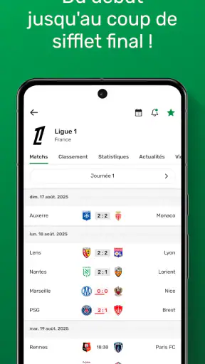 GoalAlert Foot 2026 Résultats