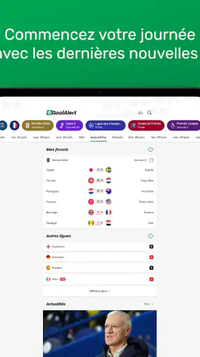 GoalAlert Foot 2026 Résultats