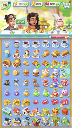 Gossip Harbor : jeu de fusion