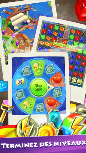 Gummy Drop! Match 3 urbain