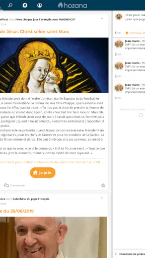 Hozana - Prière catholique