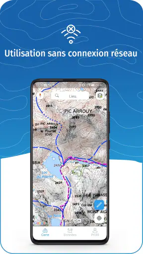 WeTrek – Cartes IGN hors ligne