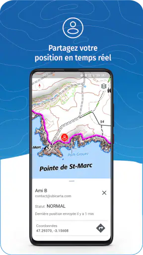 WeTrek – Cartes IGN hors ligne
