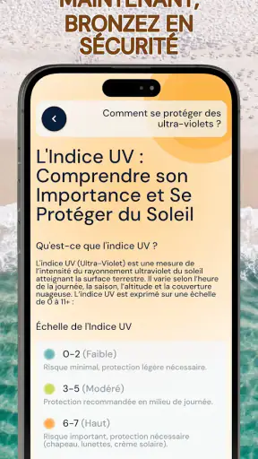 Indice UV : Bronzage & Soleil