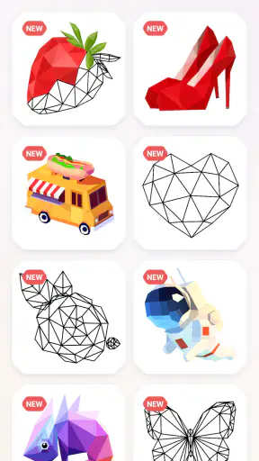 inPoly: Jeu de Puzzle Poly Art