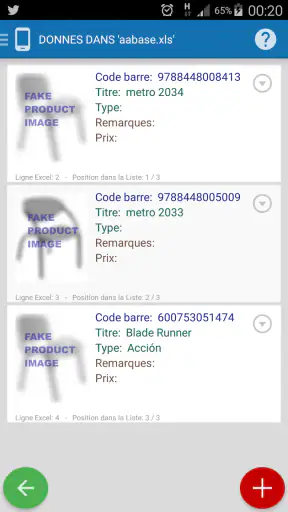 Inventaire + Codes barre