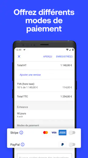 Invoice2go : devis et factures