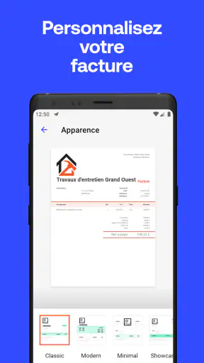 Invoice2go : devis et factures