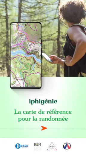 Iphigénie carte IGN hors ligne
