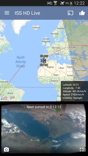 ISS Live Now: Terre en direct