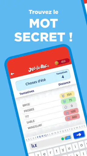 Jeu du Bac 2 - Stop