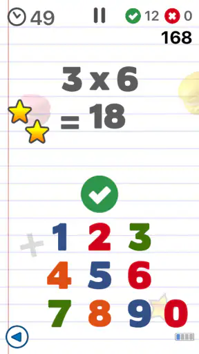 Jeux de math enfants - tables