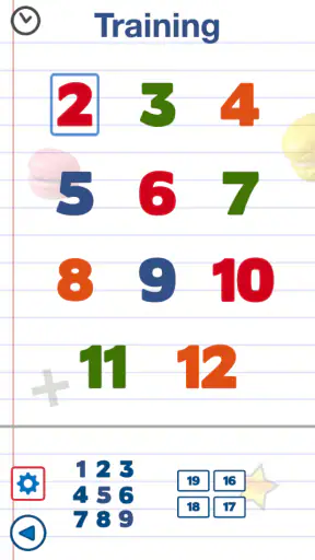 Jeux de math enfants - tables