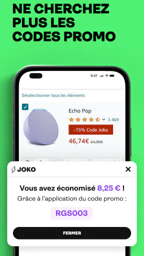 Cashback & code promo - Joko