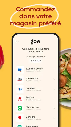 Jow - Recettes et courses