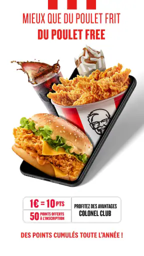 KFC France : Poulet & Burger