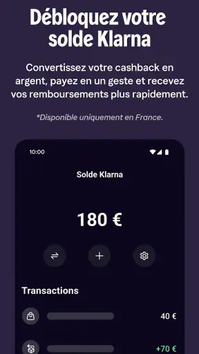 Klarna : gérez votre argent