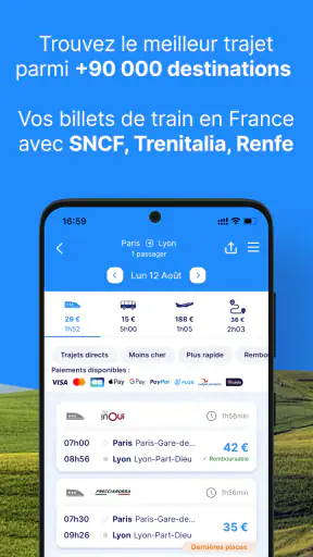 Kombo: Train SNCF, Bus & Avion