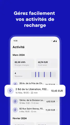 La borne bleue