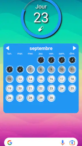 Lady Pill Widgets