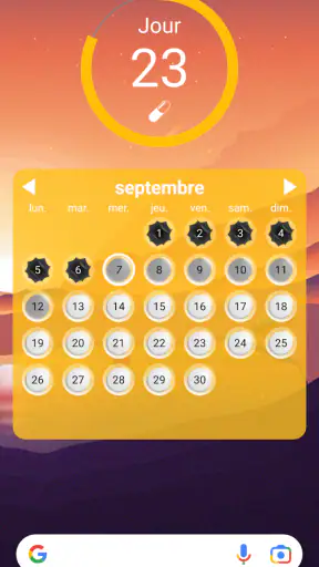 Lady Pill Widgets