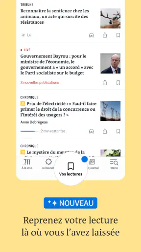 Le Monde, Actualités en direct