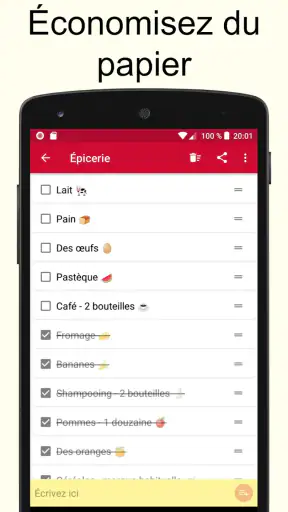 Liste de courses