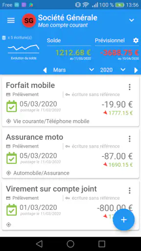 MaxiCompte : Gérer mon budget