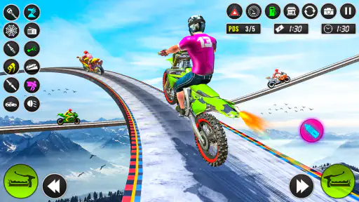 Méga Vrai vélo Jeux de course