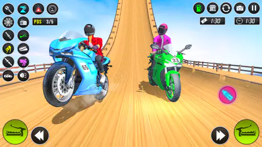 Méga Vrai vélo Jeux de course