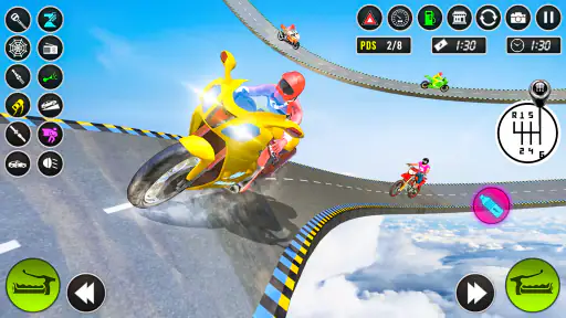 Méga Vrai vélo Jeux de course