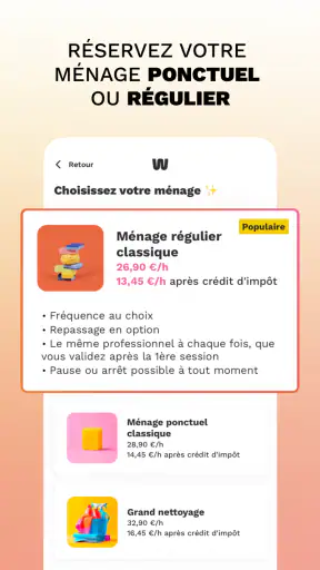 Ménage à domicile - Wecasa