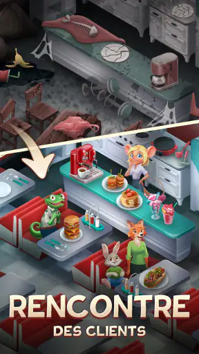 Merge Inn - Jeu de fusion/café