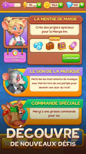 Merge Inn - Jeu de fusion/café