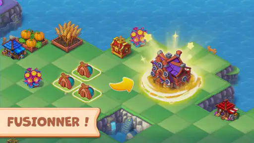 Mergest Kingdom: jeu de fusion