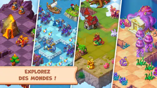 Mergest Kingdom: jeu de fusion