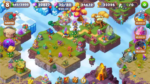 Mergest Kingdom: jeu de fusion